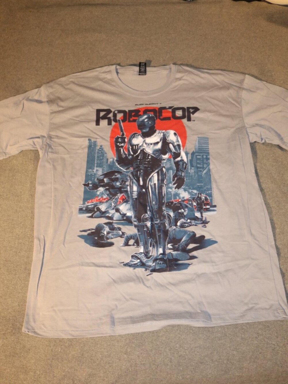 Robocop T-shirt Mens XL Gray Loot Crate NWOT Alex Murphy